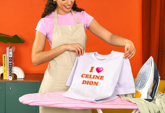 Ironing service near me - a cleaning lady doing the ironing