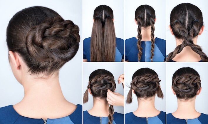 Chignon tressé