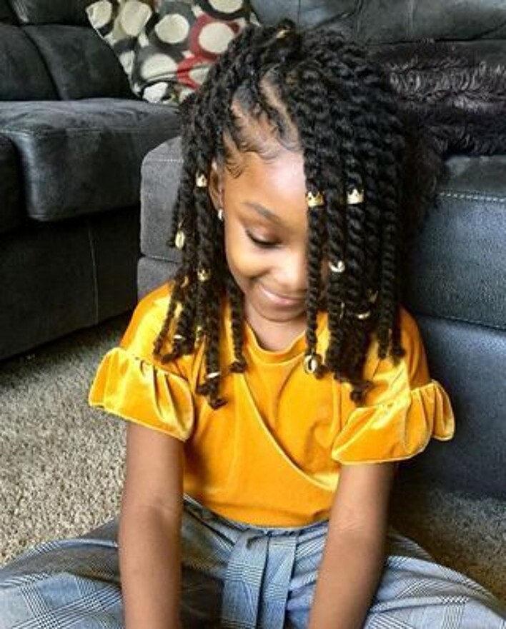 Tresses africaines enfant fille