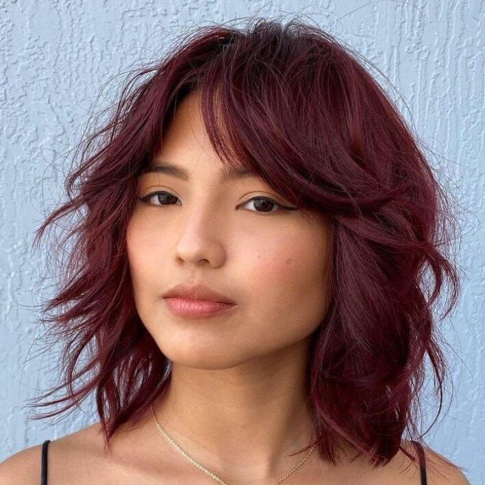 coupe shag femme