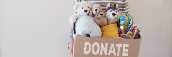donation boy for children's toys