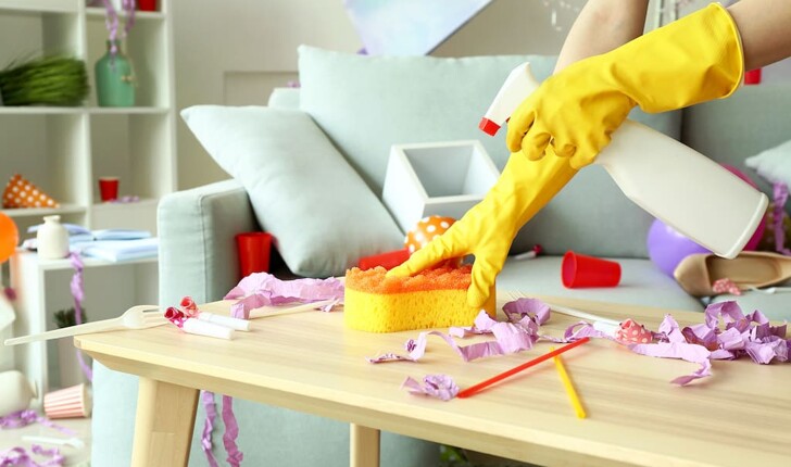After party clean up