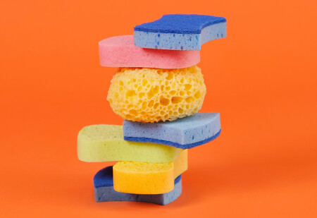 Deep cleaning - sponges of different colors