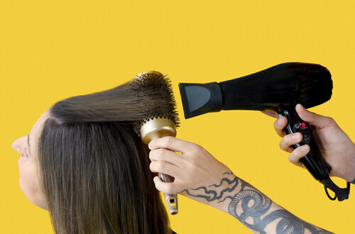 Long Hair Blow-Dry near me at home