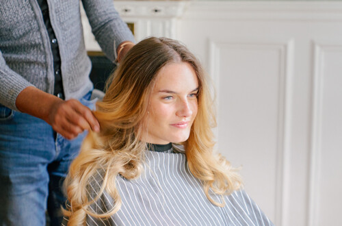 Long Hair Blow-Dry near me at home